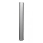 Gamba Tavolo Metallo con Piastra Avvitamento Regolabile pz.4 d.80 x 87h Alluminio Rigato  Camar